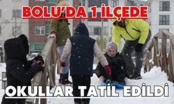 Bolu’da 1 ilçede okullar tatil edildi