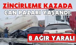 Zincirleme kazada can pazarı yaşandı: 8 ağır yaralı