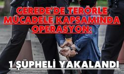 GEREDE’DE TERÖRLE MÜCADELE KAPSAMINDA OPERASYON: 1 ŞÜPHELİ YAKALANDI