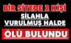 Bir sitede 2 kişi silahla vurulmuş halde ölü bulundu