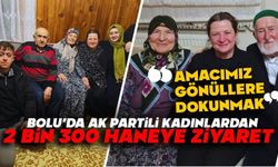 BOLU’DA AK PARTİLİ KADINLARDAN 2 BİN 300 HANEYE ZİYARET