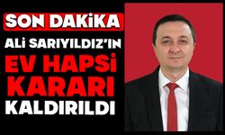 Ali Sarıyıldız’ın, Ev Hapsi Kararı Kaldırıldı