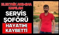 Elektrik akımına kapılan servis şoförü hayatını kaybetti