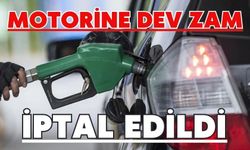 Motorine beklenen zam iptal edildi