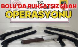 BOLU’DA RUHSATSIZ SİLAH OPERASYONU