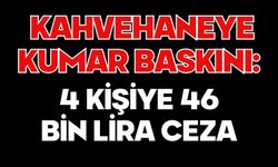 Kahvehaneye kumar baskını: 4 kişiye 46 bin lira ceza