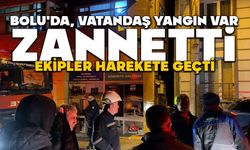 Bolu'da, vatandaş yangın var zannetti: Ekipler harekete geçti