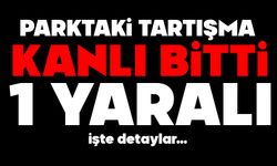 Parktaki tartışma kanlı bitti: 1 yaralı