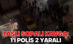 Taşlı sopalı kavga: 1'i polis 2 yaralı