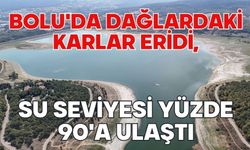Bolu'da dağlardaki karlar eridi, su seviyesi yüzde 90'a ulaştı