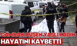 Camdan düşen yaşlı kadın hayatını kaybetti
