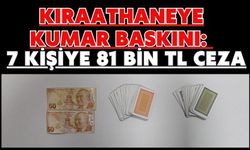 Kıraathaneye kumar baskını: 7 kişiye 81 bin TL ceza