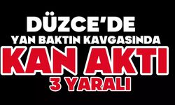 Düzce’de yan baktın kavgasında kan aktı: 3 yaralı