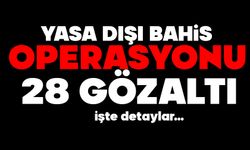 Yasa dışı bahis operasyonu: 28 gözaltı