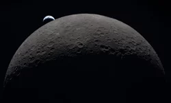 NASA paylaştı: Ay'ın yüzeyinden görüntülen Dünya
