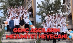 YENİÇAĞA AŞÇILAR LİSESİNDE MEZUNİYET HEYECANI