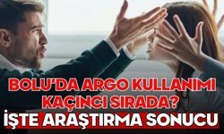 BOLU’DA ARGO KULLANIMI KAÇINCI SIRADA? İŞTE ARAŞTIRMA SONUCU