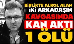 Birlikte alkol alan iki arkadaşın kavgasında kan aktı: 1 ölü