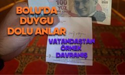 Bolu'da duygulandıran olay, şarj parasını bıraktı