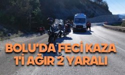 Bolu'da motosikletler kaza yaptı