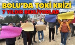 Bolu'da 7 yıldır teslim edilmeyen TOKİ isyan ettirdi