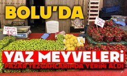 Bolu'da yaz meyveleri pazar tezgahlarında yerini aldı