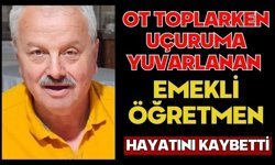Ot toplarken uçuruma yuvarlanan emekli öğretmen hayatını kaybetti