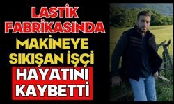 Lastik fabrikasında makineye sıkışan işçi hayatını kaybetti
