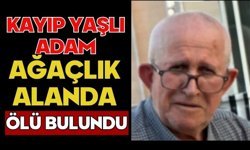Kayıp yaşlı adam ağaçlık alanda ölü bulundu