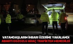 Vatandaşların ihbarı üzerine yakalandı: Abartı egzozlu araç trafikten menedildi