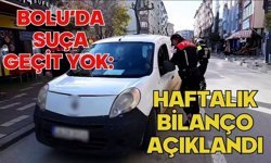 Bolu’da suça geçit yok: Haftalık bilanço açıklandı