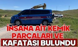 İnsana ait kemik parçaları ve kafatası bulundu