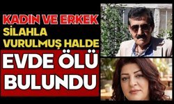 Kadın ve erkek silahla vurulmuş halde evde ölü bulundu