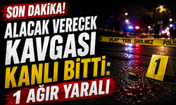 Alacak verecek kavgası kanlı bitti: 1 ağır yaralı