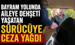 Bayram yolunda aileye dehşeti yaşatan sürücüye ceza yağdı
