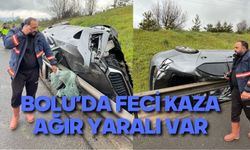 Bolu'da feci kaza, 1 ağır yaralı