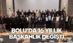 Bolu'da 16 yıllık başkanlık sona erdi