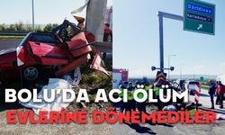 Bolu'da acı kaza, evlerine dönemediler