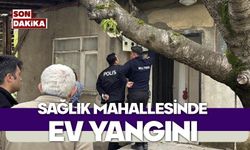 Sağlık mahallesinde yangın