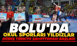 Bolu'da Okul Sporları Yıldızlar Güreş Türkiye Şampiyonası başladı