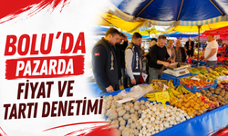 Bolu’da pazarda fiyat ve tartı denetimi