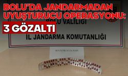 Bolu’da jandarmadan uyuşturucu operasyonu: 3 gözaltı
