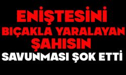 Eniştesini bıçakla yaralayan şahısın savunması şok etti