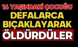 16 yaşındaki çocuğu defalarca bıçaklayarak öldürdüler