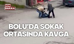 Bolu’da sokak ortasında yumruklu kavga