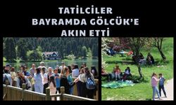 TATİLCİLER BAYRAMDA GÖLCÜK’E AKIN ETTİ