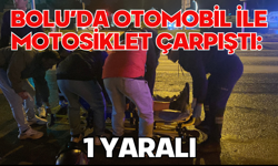 Bolu’da otomobil ile motosiklet çarpıştı: 1 yaralı