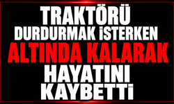 Hareket eden traktörü durdurmak isterken altında kalarak hayatını kaybetti