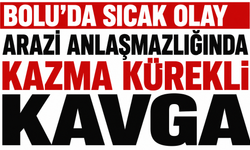 Bolu'da Arazi anlaşmazlığında kazma kürekli kavga