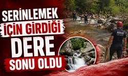 Serinlemek için girdiği dere sonu oldu
